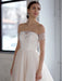 White Wedding Dress A-Line Bridal Gowns Beaded Tulle Wedding Dress