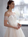 White Wedding Dress A-Line Bridal Gowns Beaded Tulle Wedding Dress