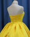 Yellow Ball Gown High Neck Prom with Beading Long Halter Quinceanera Dress - Prom Dresses